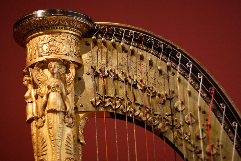 dettaglio di un'arpa