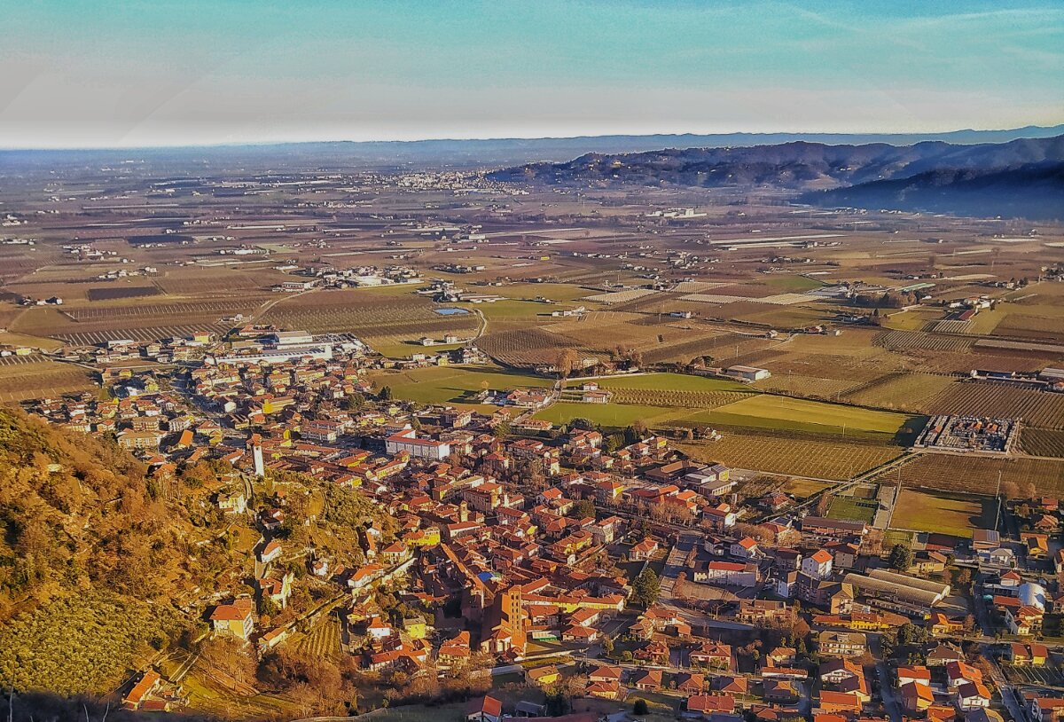 veduta del concentrico dall'alto
